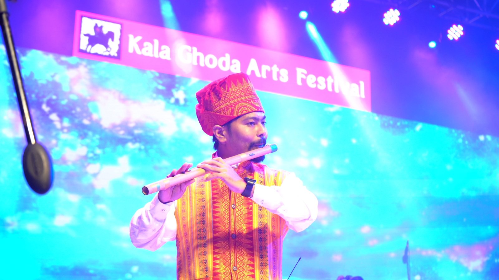 Ringchad Brahma being honored at a cultural event